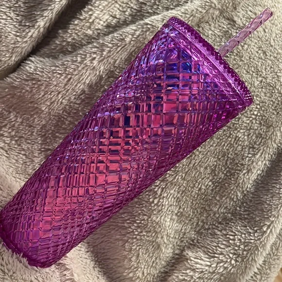 🎉HP🎉 STARBUCKS Iridescent Purple Studded 24oz Tumbler - Picture 6 of 6